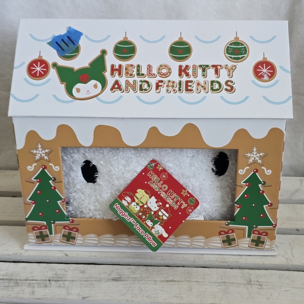 Hello Kitty And Friends Gingerbread House Plush Face Pillow